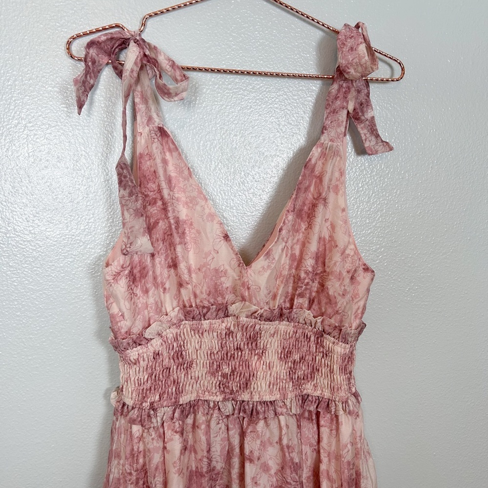 NWT En Saison Michelle Floral Organza Midi-Dress - Picture 5 of 10